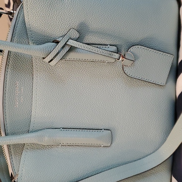kate spade Margaux Medium Satchel handbag in hazy blue - Picture 3 of 8